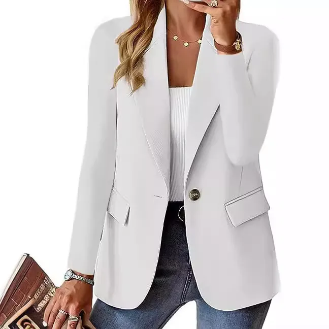 2025%20New%20Women's%20Fashion%20Solid%20Button%20Suit%20Coat%20Lapel%20Long%20Sleeve%20Hatless%20Casual%20Coat/Jacket%20Oversized%20Work%20Office%20Business%20-%20Image%207