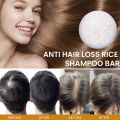 Organic Rice Shampoo Soap Bar Oil Free Conditioning Soap Rice Water Protein Nourishing Anti-loss Hair Hair Growth Soap Bar. 