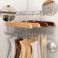 Solid Wood Hanger Hook Women Storage Bra Hanger Household Belt Hanger Durable 8 Hooks Rack Closet Clothes Organizer Storages. 