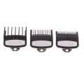 5/3/1Pcs Black Limit Comb Set Hair Clipper Guards Guide Combs Trimmer Styling Tools Attachment Compatible 1.5mm 3mm 4.5mm. 