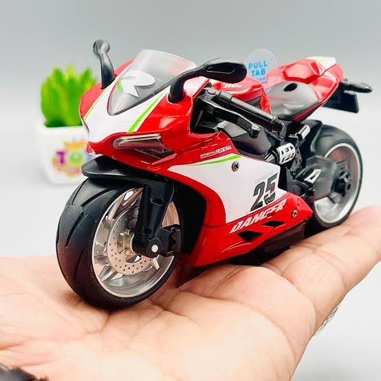 Yamaha R6 Metal Model Heavy Bike Pullback Function Toy For Kids