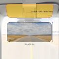 Polarized Anti-glare Sun Visor for Automobile Extended Anti-ultraviolet Sunshade HD Night Vision Driving Goggles Visor.