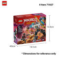 LEGO 71827 NINJAGO Zane's Battle Suit Mech Ninja Toy - Building Toy for Pretend Play for Kids， Idea for Birthdays. 