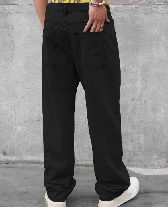 Men%E2%80%99s%20Black%20Wide%20Leg%20Denim%20Jeans%20%7C%20Men%E2%80%99s%20Baggy%20Jeans%20%7C%20ZRANZIE%20-%20Image%205