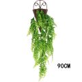 2pcs 90cm Persian Fern Leaves Vines Home Room Decor Hanging Artificial Plant Plastic Leaf Grass Wedding Party Wall Balcony Decor. 