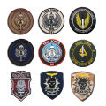 8.5CM TASK FORCE 141 Badges Fabric Appliques Embroidery Patches Hook And Loop,Tactical Backpack Emblem Armband Clothes Stickers. 