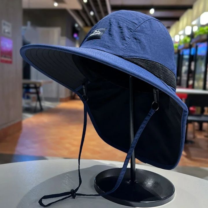 1pc%20Unisex%20Anti-UV%20Sun%20Protection%20Fisherman%20Hat%20-%20New%20Thin%20Outdoor%20Hat%20with%20Quick-Drying%20Shawl%20Neck%20Protector,%20Suitable%20for%20Summ%20-%20Image%205