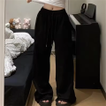 Women Harajuku Wide Leg Sweatpants 2025 Spring Fall Solid Fashion Sport Pant Female Casual Oversize Clothes Lady Baggy Trousers.