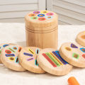 Children's Wooden Color Shape Classification Cup Geometric Cognition Matching Game Teaching Aid Educational Toys For Kids . 