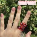 SPiDERMAN RING/SPIDER WOMEN RING/SPIDER RING/BEADED RINGS. 