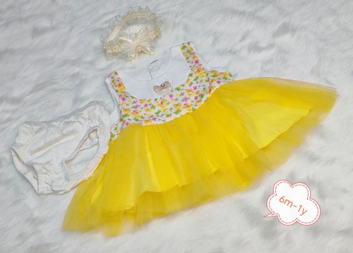 Comfortable baby girl party frock