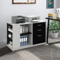 Office Storage Organizer File Cabinet Sideboard Printer Stand File Rack with Drawers- Model 3D0P5S by KARIGOR. 