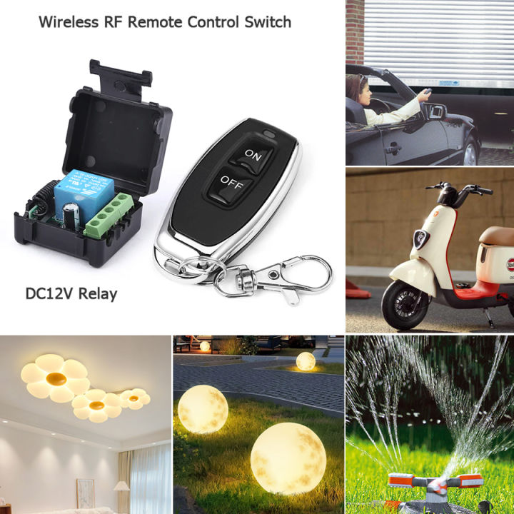 DC12V%2010A%20Relay%20Receiver%20RF%20433Mhz%20Universal%20Switch%20Remote%20Control%201CH%20Module%202CH%20Transmitter%20for%20LED%20Lighting%20Garage%20Gate%20Door%20-%20Image%205