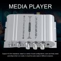 ST-838 HiFi 2.1 Channel Power Amplifier 80Wx2 12V Bass /Treble Adjustment Stereo Bass Sound Amp Subwoofer Amplifier Home Amp. 
