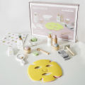 Wooden Pretend Play Children Facial Mask Makeup Set Imitation Beauty Fashion Toy Cosmetics Set Educational Toys for Girls. 
