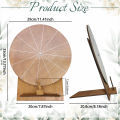 Wedding Challenge Spinning Wheel, Wooden Prize Tabletop Spinner Erasable Raffle Spinning Wheel for Wedding School Home Party. 