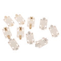 10Pcs White Housing Gold-Plated Tin-Plated Button Battery Holder For CR2032 Cr2025 Bs-6 SMD Socket Cases. 