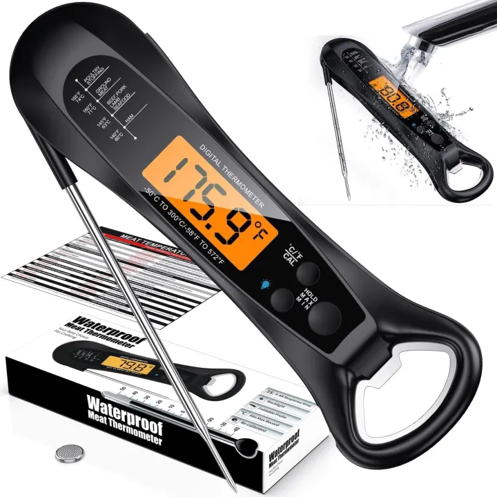 kitchen%20things%20Meat%20Thermometer%20Digital%20IP67%20Waterproof%20Kitchen%20Cooking%20Food%20Fast%20Measurement%20Thermometer%202%20Probes%20BBQ%20Grill%20Oil%20-%20Image%207