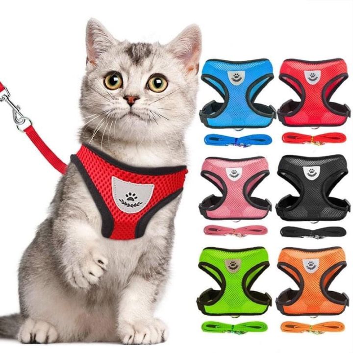 Cat body harness and leash set cat & dog size-s,m