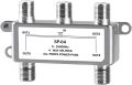4-Way Coaxial Cable Splitter-  5-2400MHz, RG6 and RG59 Compatible，4 Port Coax Splitter for Satellite TV, Cable TV, Satellite Antenna System. 