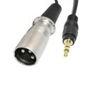 3.5mm Jake Stereo Male Plug Connector Cable to Microphone XLR Audio 3Pin Jack Speaker XLR male for HDTV DVD 15cm/1.5m/3m. 