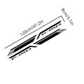 4x4, 2pcs  F150 Car Body Stickers, Vinyl Window Decals Off-Road Truck, For Ford Raptor Lariat Limited. 