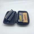 2booklets Natural Unrefined Rolling Paper Filter Tips With Cigarette Rolling Machine and Smoking Bag Kit. 