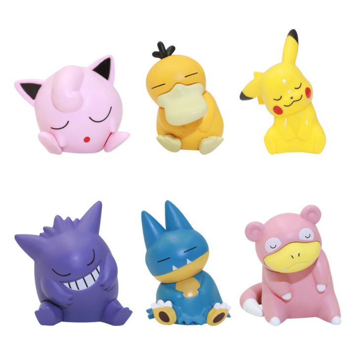6pcs/set%20Pokemon%20Pikachu%20Anime%20Toys%20Dolls%20Psyduck%20Gengar%20Jigglypuff%20Gonbe%20Slowpoke%20Sleep%20Cute%20Model%20Action%20Figure%20Toys%20-%20Image%207