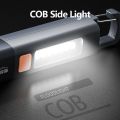 Smiling Shark SD1023 LED Multifunctional Flashlight with Hook Camping Light USB Rechargeable Zoomable. 