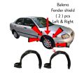 Suzuki Baleno Fender shield ( 2 ) pieses Right and Left set both front side Black colour ( save your car from Rust ). 