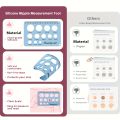 Flange Sizing Kit with 10PCS Flange Inserts 13/15/17/19/21mm, Nipple Measurement Tool, Silicone Breast Pump Flange Insert Kit.