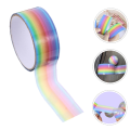 1pcs Rainbow Balls Sticky Balls Rolling Glue Stress Reducing Sticky Tape Relaxing Toys Handmade DIY Making. 