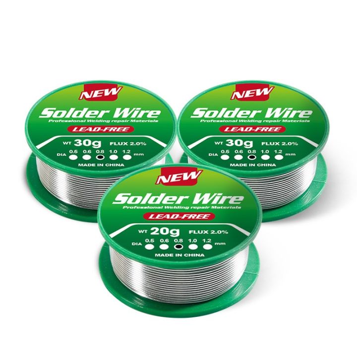 20g/30g Low Melting Point Lead-Free Solder Wire Coil Sn99.3/Cu0.7 High Purity Environmental Protection Flux for Maintenance