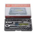 40 Piece Toolkit Tool kit Combination Socket Ratchet Wrench Set Tool Toolkit Goti Set Ring Spanner Pana Set Screw Driver Bit Set Hand Toolkit Tools Kit Car Bike Cycle Repairing Hand. 