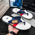 Summer new thick-soled casual flip-flops for men, anti-slip, anti-odor and wear-resistant, beach flip-flops for outdoor wear. 