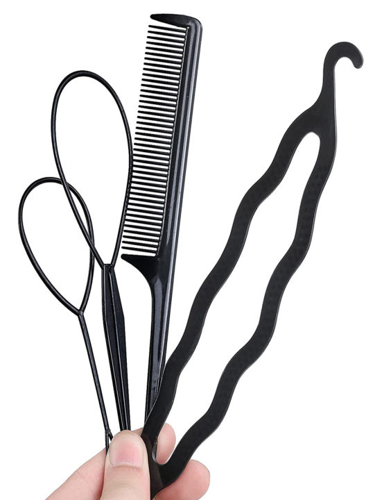 4 Pcs Hair Braiding Tool, DIY Hair Styling Tool, Braid Tool Loop for Hair Braid Styling