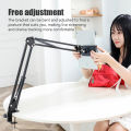 Rotatable Tablet Stand Phone Stand Long Arm Metal 360° Adjustable Holder For iPad for 4 to 11 inch  iPhone  . 