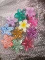 3 Pcs Brilliant Jelly Flower Hair Claw Clip for Women Girls  Large Plumeria Flower Hair Clips for Thick Thin Hair Hawaii Hair Accessories. 
