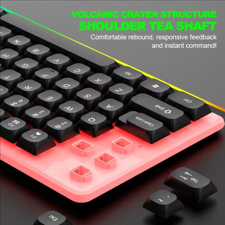 GTX350%20Gaming%20Keyboard%20Mouse%20Combos%20Computer%20Laptop%20Backlight%20Gamer%20Kit%20LED%20Wired%20Usb%20Keyboard%20GTX350%20Set-Black%20-%20Image%206