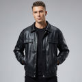 Men's Stylish Vintage Front Pocket Leather Jacket .. 
