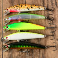 5pcs Casting Floating Minnow Hard Bait Sea Bass Saltwater Sea Fishing Lure. 