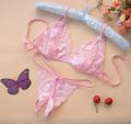 1 Set Exotic Hot Bikini Set For Honeymoon Exclusive And Premium Transparent Sexually attractive Pink Color Nighty. 