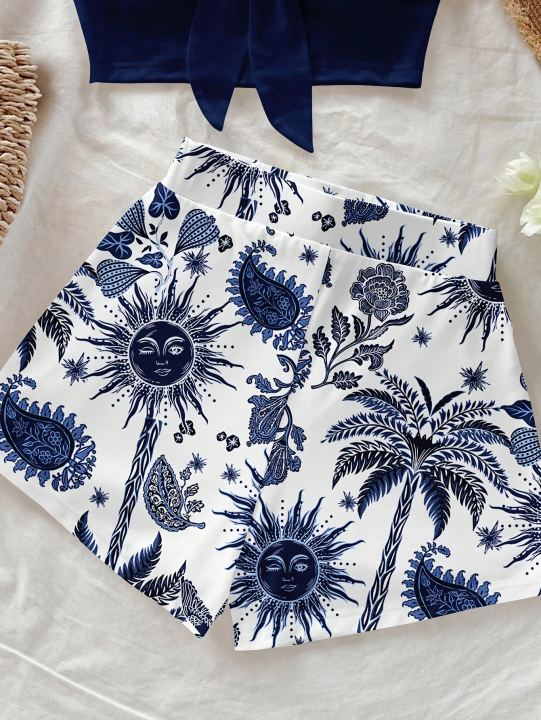 Women's%20Summer%20Vacation%20Coconut%20Tree%20and%20Sun%20God%20Cashew%20Print%202-Piece%20Set,%20Suitable%20for%20Vacation,%20Summer,%20and%20Fashionable%20Spring%20-%20Image%205