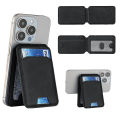 Pu Leather Cell Phone Case Card Pocket Cardholder Magnetic Card Wallet Stand Magsafe Credit Card Holder for Apple Phone Samsung.