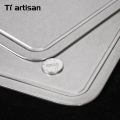 Tiartisan 2mm Thickened Pure Titanium Kitchen Cutting Board Outdoor Camping Double-Sided Sturdy Chopping Board With Juice Groove.