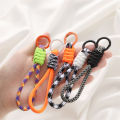 1pc Colorful Braided Lanyard Keychain for Phone Case Women Anti Lost Knot Rope Strap Car Key Chains Diy Accessories Keyring. 