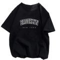 Women's Casual Sports T-shirt Top Brooklyn New York Print Stretchy Round Neck Breathable Fabric Short Sleeve Fitness Tee Top. 