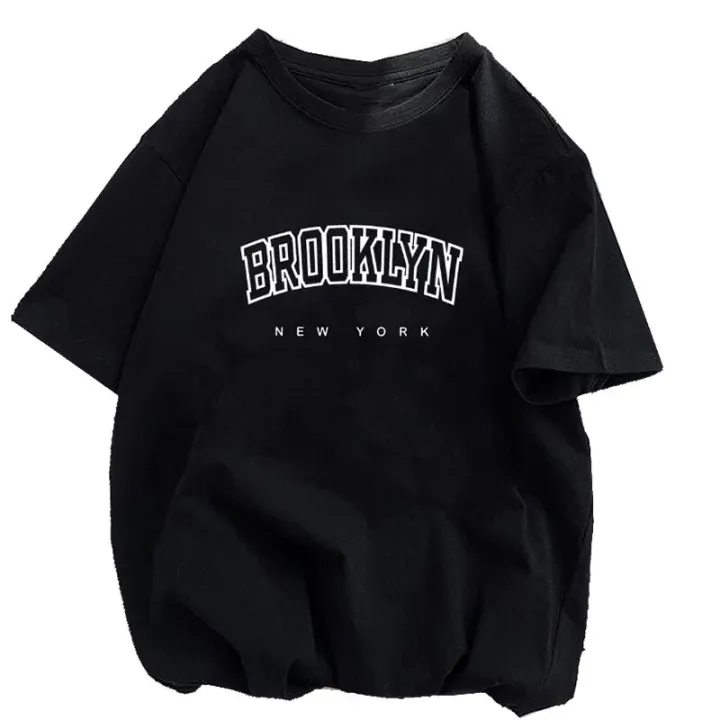 Women's%20Casual%20Sports%20T-shirt%20Top%20Brooklyn%20New%20York%20Print%20Stretchy%20Round%20Neck%20Breathable%20Fabric%20Short%20Sleeve%20Fitness%20Tee%20Top%20-%20Image%203