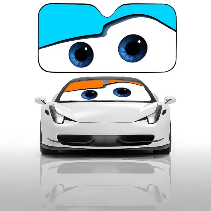 Lightning%20Mcqueen%20Angry%20Eyes%20Car%20SunShade%20Car%20Sunshade%20Covers%20Cover%20Universal%20Windscreen%20Folding%20Visor%20-%20Image%203