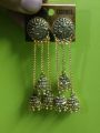 silver / golden jhumka  earrings (golden only). 